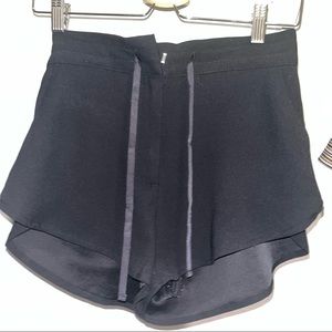 Black Flowy Shorts